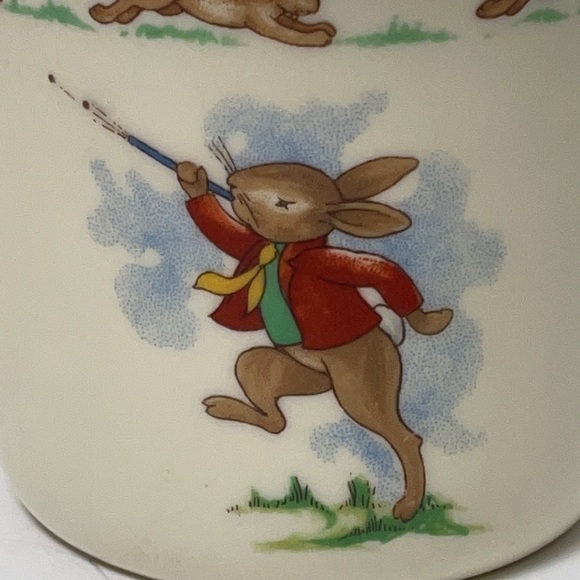 Royal Doulton “Bunnykins” English Fine Bine China Double Handle Mug - Picture 11 of 11
